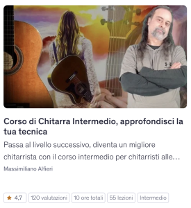 corsi di musica - chitarra intermedio